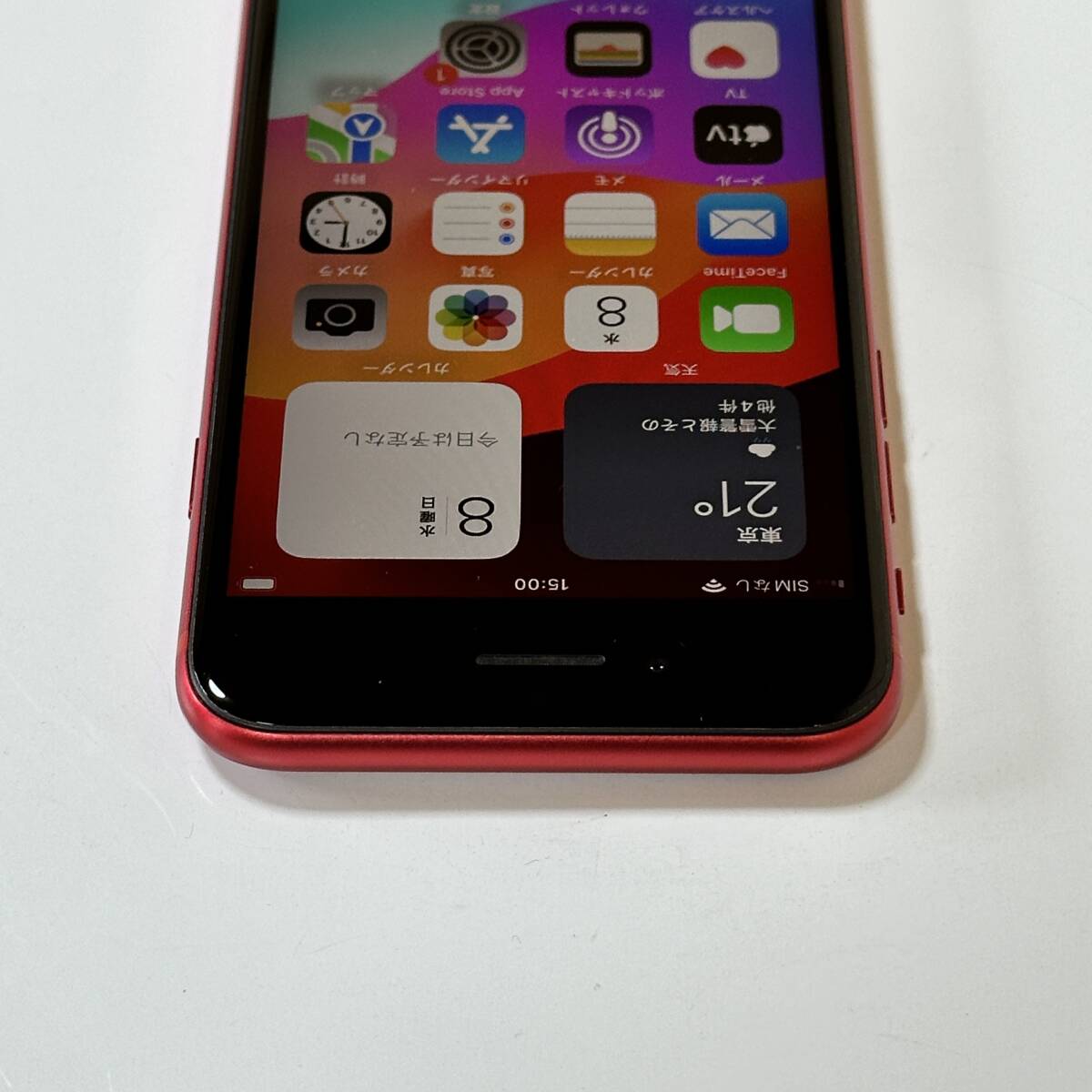 SIMフリー iPhone SE (第2世代) (PRODUCT)RED Special Edition 64GB MX9U2J/A バッテリー最大容量80％ アクティベーションロック解除済の画像9