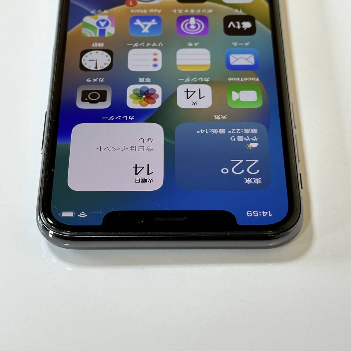 SIMフリー iPhone X スペースグレイ 64GB MQAX2J/A バッテリー最大容量96% アクティベーションロック解除済_画像9