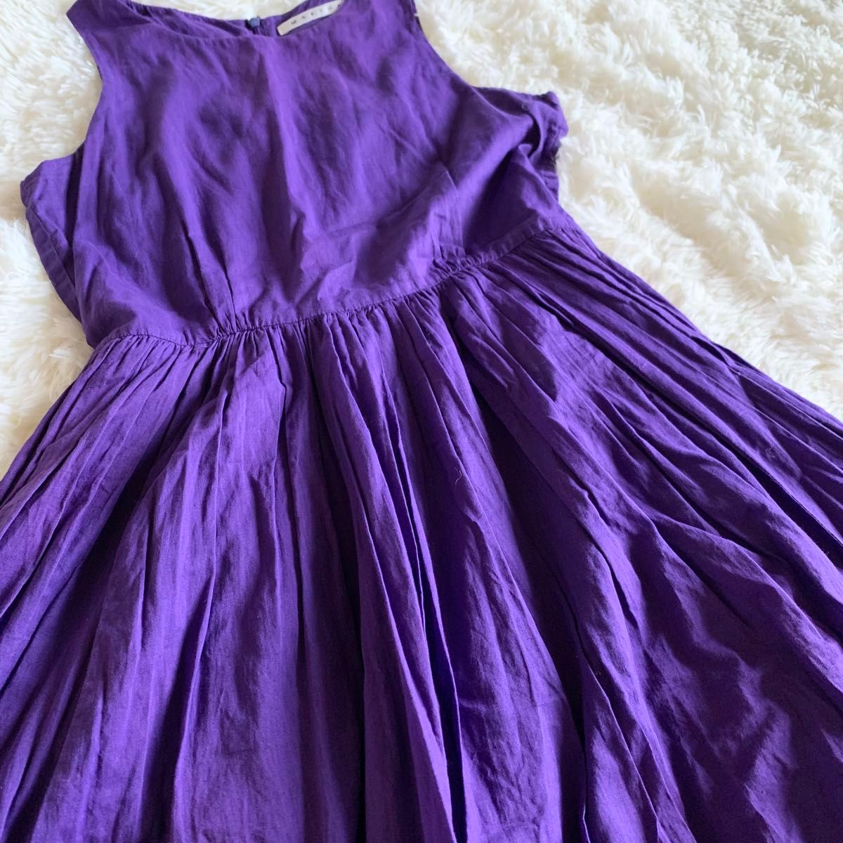 MARIHA マリハ　ワンピース　ノースリーブ　ロング　紫　夏のレディのドレス