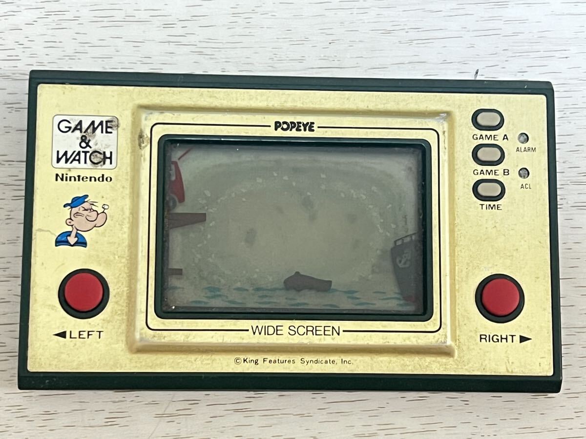 Nintendo 任天堂 ニンテンドー GAME&WATCH ゲーム＆ウォッチ PP-23 ポパイ 昭和 レトロ コレクション ゲーム機本体 動作未確認_画像1