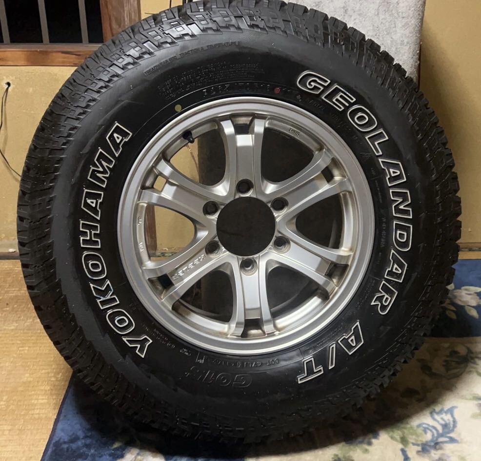 GEOLANDAR A/T G015 265/70R16 111T 4本　夏タイヤ ヨコハマ YOKOHAMA ホイール セットKEELER 16X7J T-955KG 製造年週は2023年16 週目。_画像3