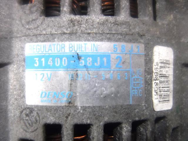 ワゴンＲ DBA-MH23S オルタネーター K6A 31400-58J20の画像2