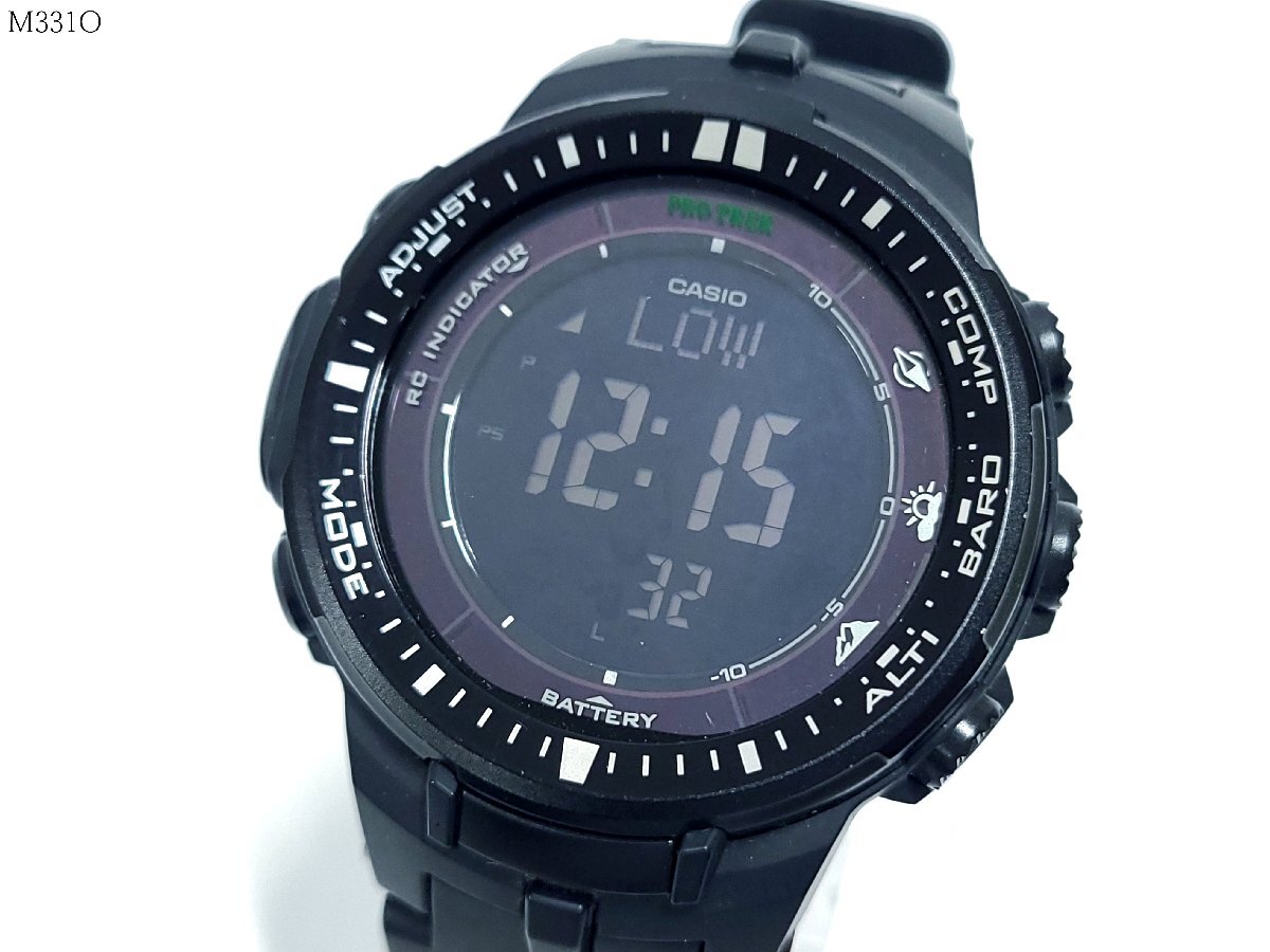 CASIO カシオ PRO TREK プロトレック PRW-3000 タフソーラー 電波ソーラー メンズ 腕時計 稼働品 M331OFの画像1