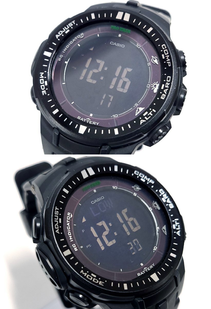 CASIO カシオ PRO TREK プロトレック PRW-3000 タフソーラー 電波ソーラー メンズ 腕時計 稼働品 M331OFの画像2