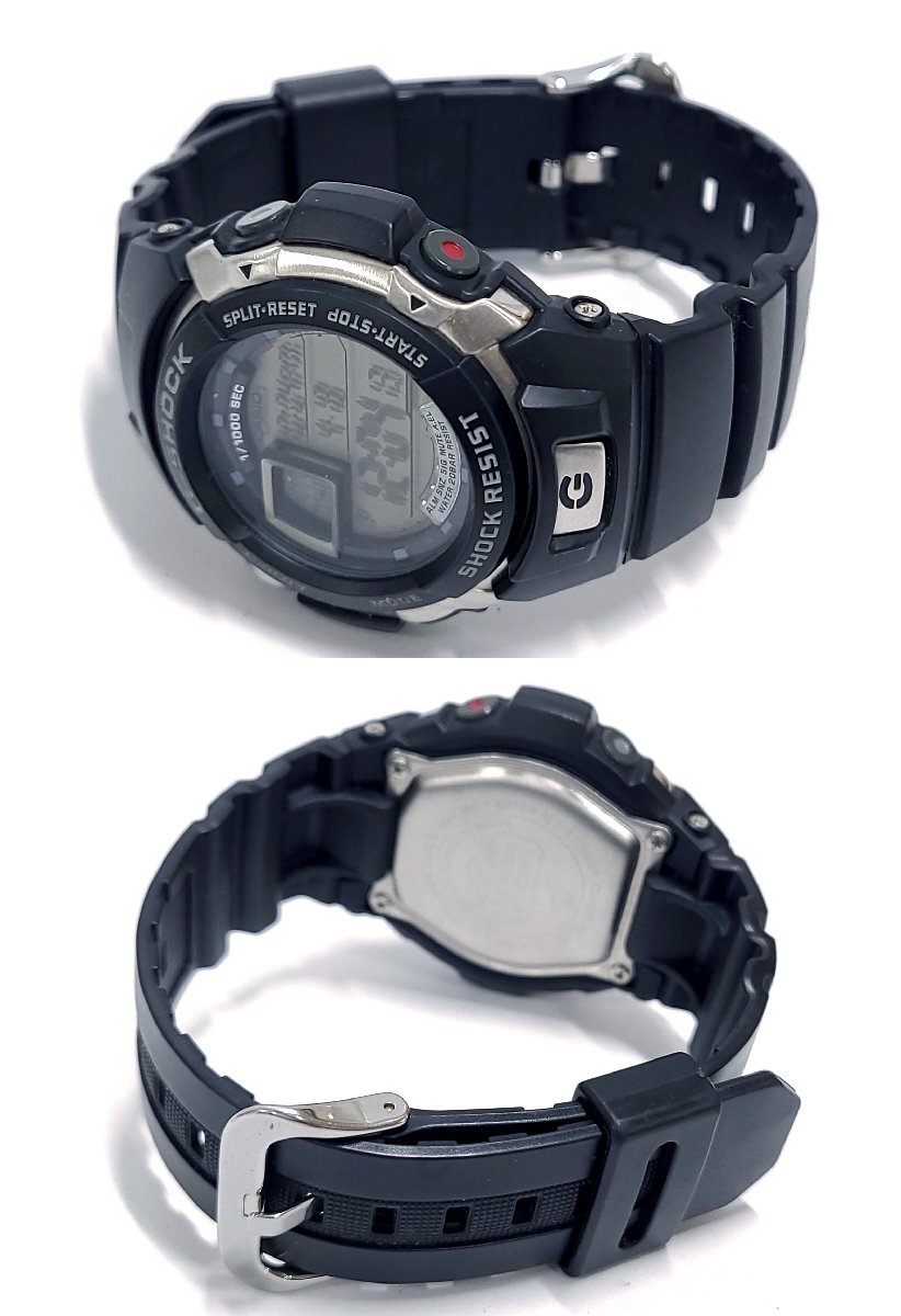 CASIO カシオ G-SHOCK ジーショック G-7700 ブラック×シルバー クォーツ デジタル メンズ 腕時計 稼働品 M328OF_画像3