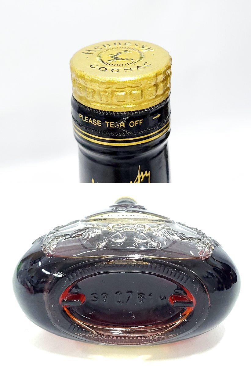 未開栓 Hennessy X.O COGNAC ヘネシーXO コニャック 700ml 40％ 金キャップ クリアボトル ブランデー 洋酒 古酒 M552O._画像4