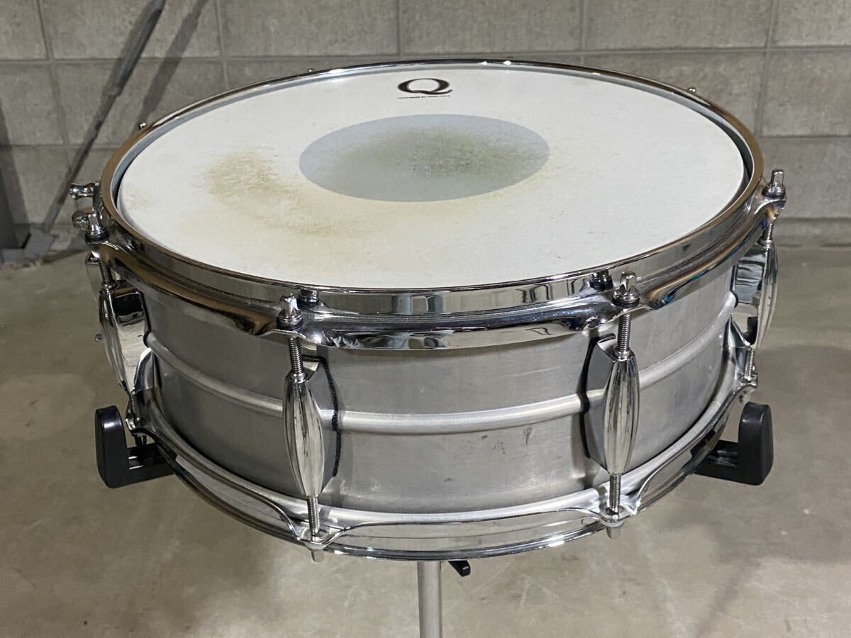 Q drum キュードラム スネアドラム 14x5インチ アルミシェル_画像3