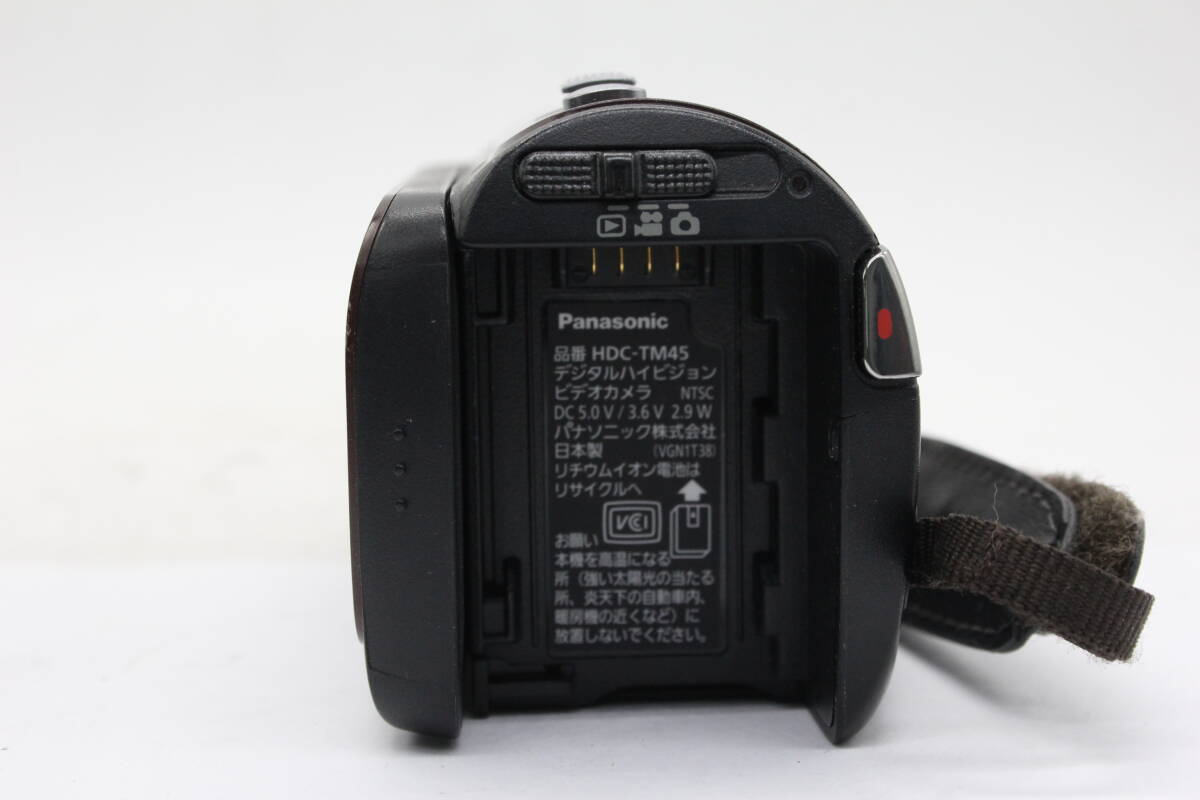 【返品保証】 【録画再生確認済み】パナソニック Panasonic HDC-TM45 ブラウン 42x バッテリー付き ビデオカメラ v1244_画像4