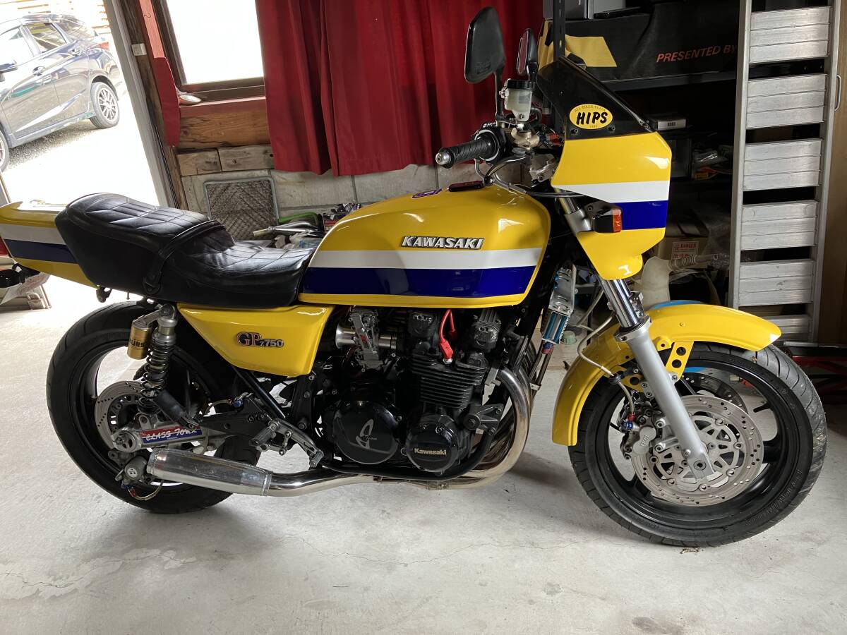 kawasaki z750GP custom old car out of print car actual work car vehicle inspection "shaken" number none service manual parts list attaching 