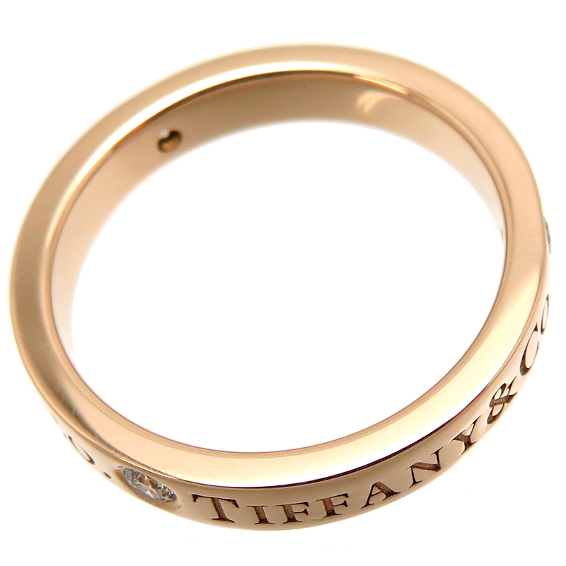 ［銀座店］TIFFANY&Co. ティファニー 750PG 0.07ct ダイヤモンド バンド リング・指輪 750ピンクゴールド 5.5号 レディース DH81072_画像2