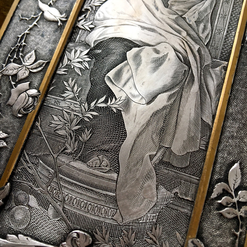 オリーブの木の聖母子像 エングレービングオラトリー☆以下検索用 アンティーク ビンテージ キリスト 聖水盤 ロザリオ 聖母マリア 壁掛け_画像8