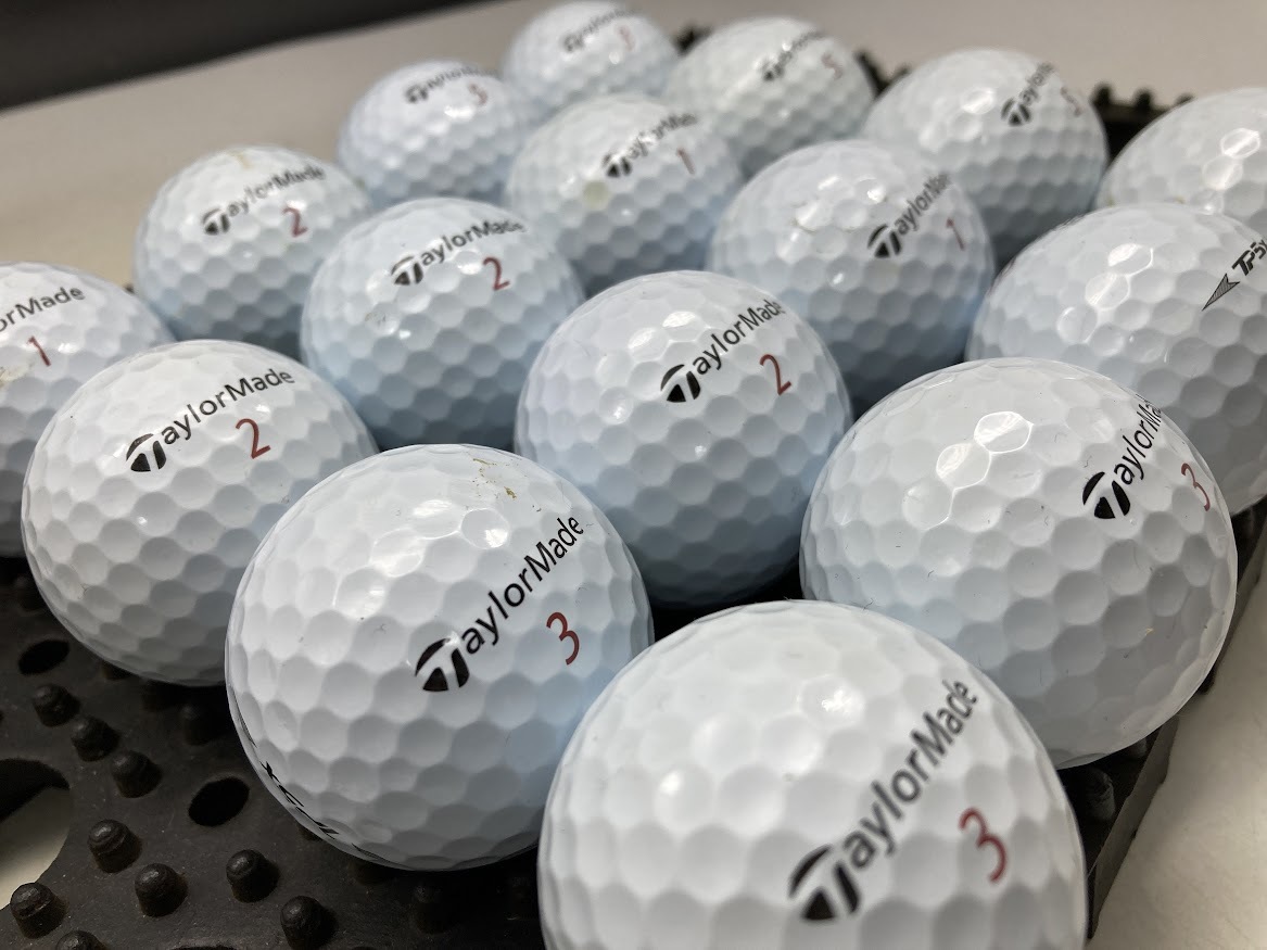 Q359【人気】 TaylorMade テーラーメイド ツアープリファード TP5 X 2019年モデル ホワイト 16個【B級ランク】【ロストボール】_画像2