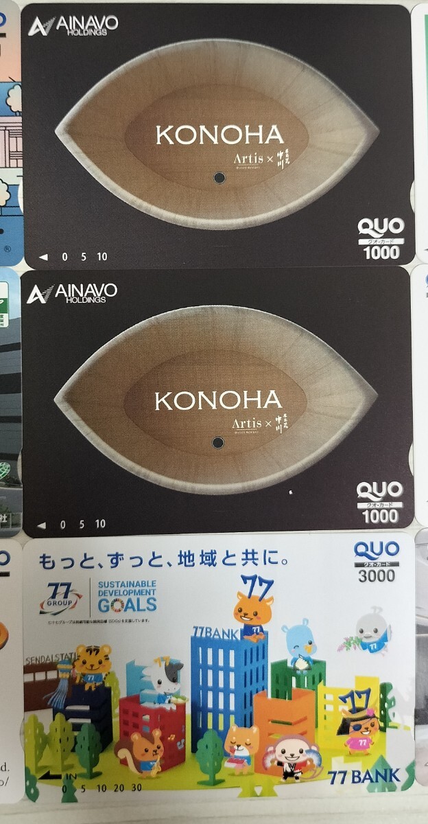 ☆未使用☆クオカード 額面 10000円分（500円×2枚、1,000円×6枚、3000円×1枚）QUOカード 株主優待の画像3