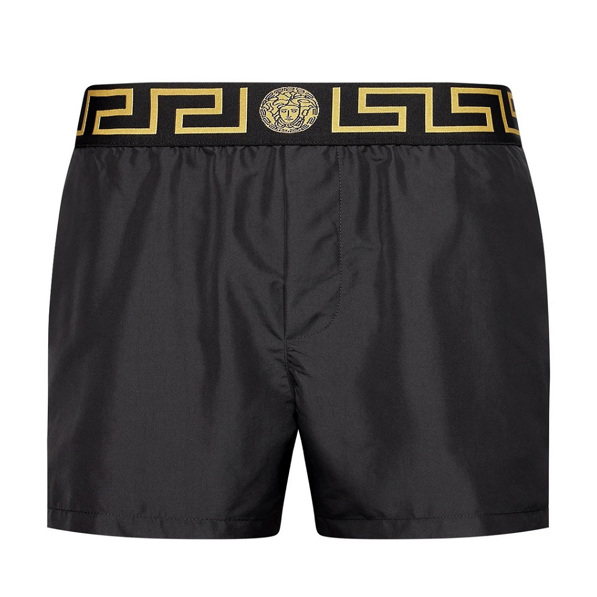 送料無料 2 VERSACE ヴェルサーチ ABU01022 A232415 A80G ブラック 海パン 水着 スイムウェア パンツ グレカ柄 size 4_画像1