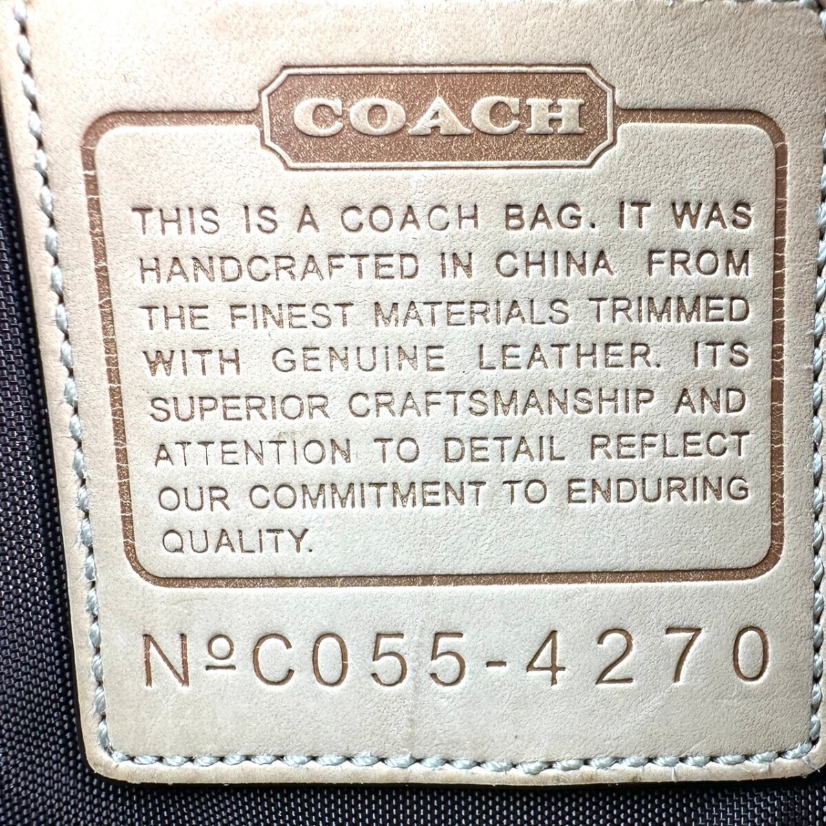 KA★ COACH コーチ シグネチャー ショルダーバッグ ベージュ ブラウン 斜め掛け 4270_画像8