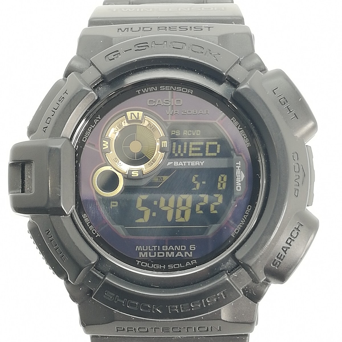 KA★1円～ 中古品 G-SHOCK GW-9300GB デジタル ソーラー メンズ 腕時計 ブラック 稼働品の画像1