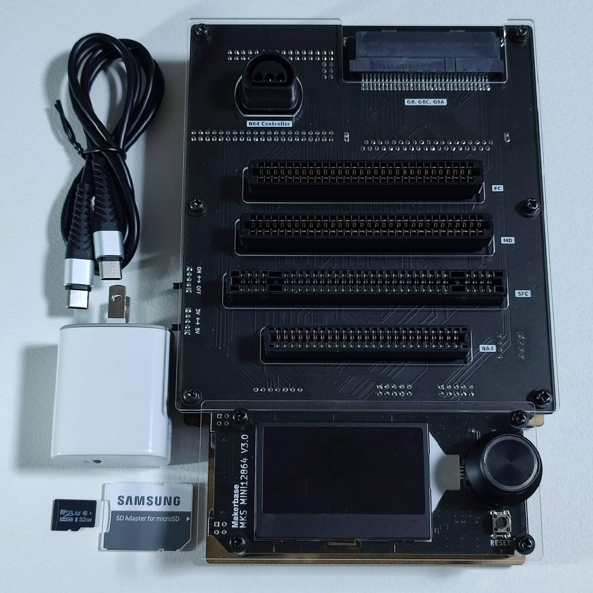 Super Cart Reader 黒 レトロゲームROM吸出し機 SA1チップ対応 Super Cart Reader 黒 レトロゲームROM吸出し機 SA1チップ対応