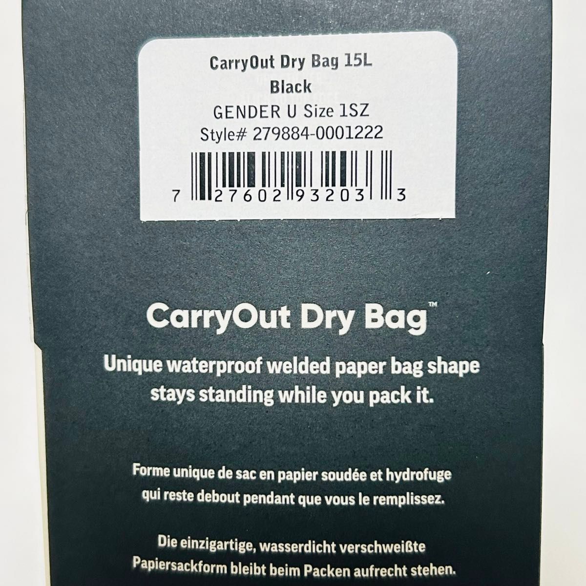 【US輸入】Outdoor Research　アウトドアリサーチ　ドライバッグCarryOut 15L Dry Bag 防水バッグ