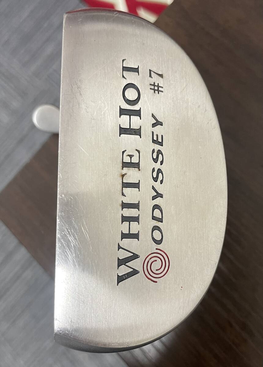 美品　ODYSSEY WHITE HOT #7　オデッセイ ホワイトホット パター ヘッドカバー付き♪USED品_画像3