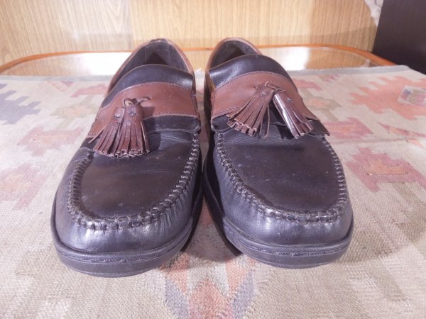 *#COLE HAAN Cole Haan #2 цветный кисточка Loafer чёрный чай US10.5M#28.5cm обувь для вождения 