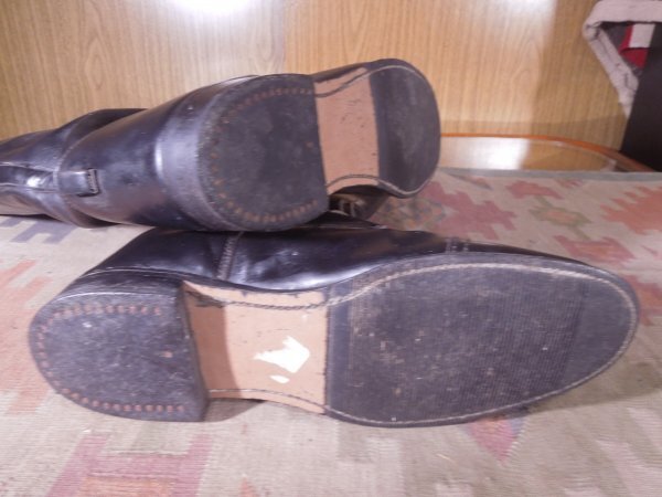 # Vintage # Британия производства #IMPERIAL# жокей ботинки чёрный US7.5#25.5cm верховая езда обувь 