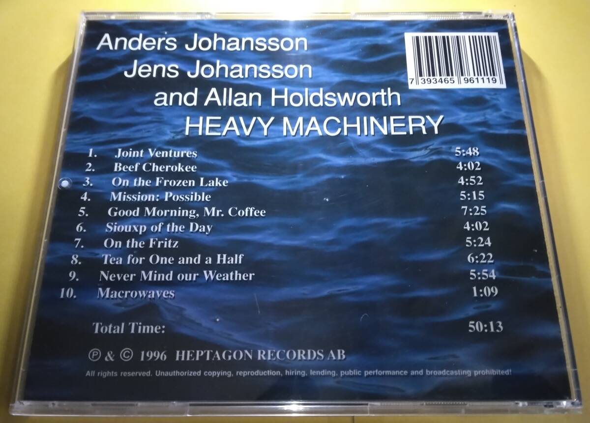 【名キーボード奏者 ヤンス・ヨハンソン】CD2枚 「Heavy Machinery」他～アラン・ホールズワース/マイケル・ロメオ/フュージョン/ネオクラ_1.