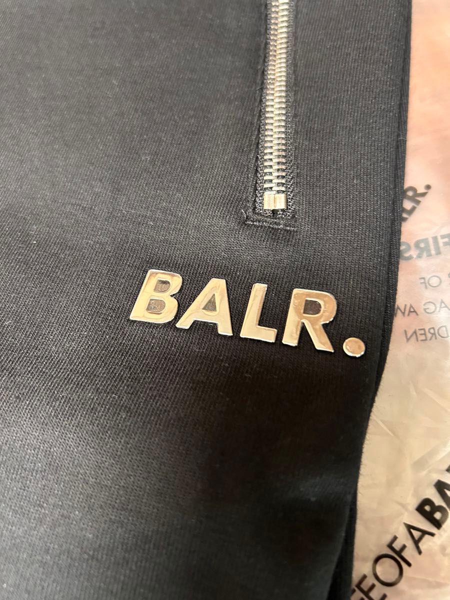 【新品未使用XXL】希少サイズ　BALR. ボーラー  ショートパンツサイドジッパ ブラック スウェット ハーフパンツ