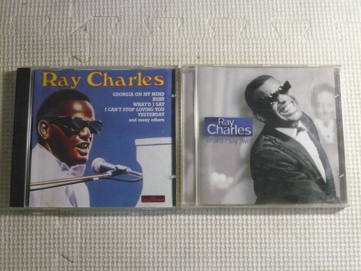 CD2枚セット■レイ・チャールズ　RAY CHARLES　What’d I say(live)/THE ENTERTAINERS　中古_画像1