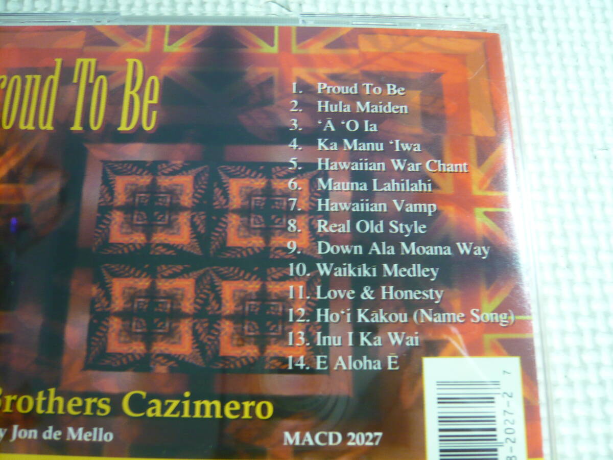 ハワイアンCD《The Brothers Cazimero/Proud To Be》中古_画像3