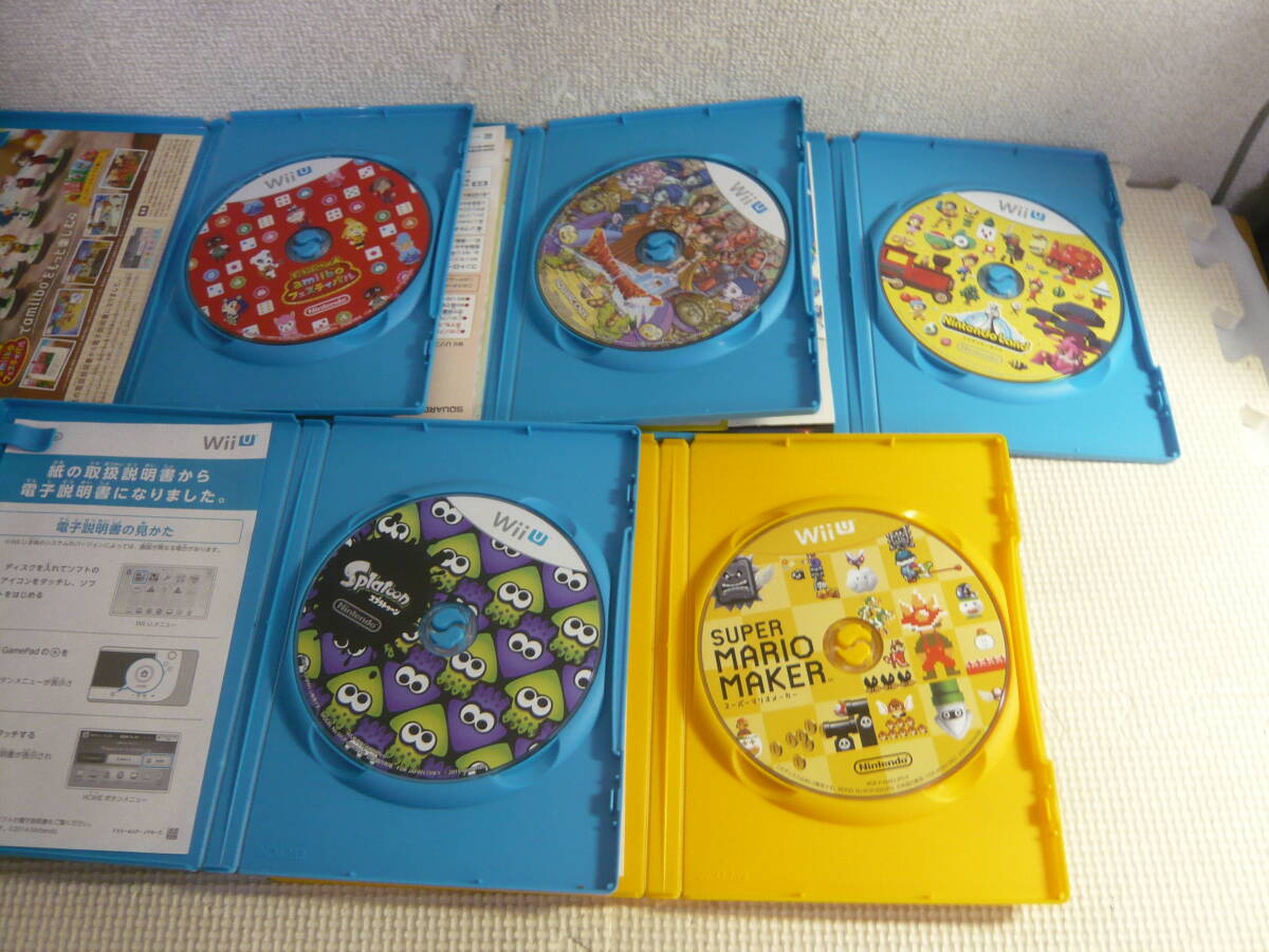 レ WiiUソフト５本セット☆スプラトゥーン/SUPER MARIO MAKER/どうぶつの森 アミーボフェスティバル 含むいろいろ5本セット☆中古の画像5