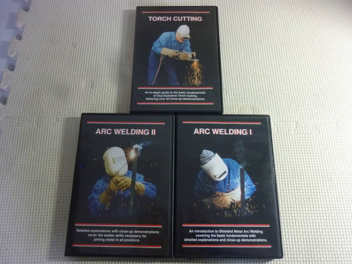 レ　海外版DVD3枚セット《ARC WELDING Ⅰ、Ⅱ/TORCH CUTTING》中古_画像1