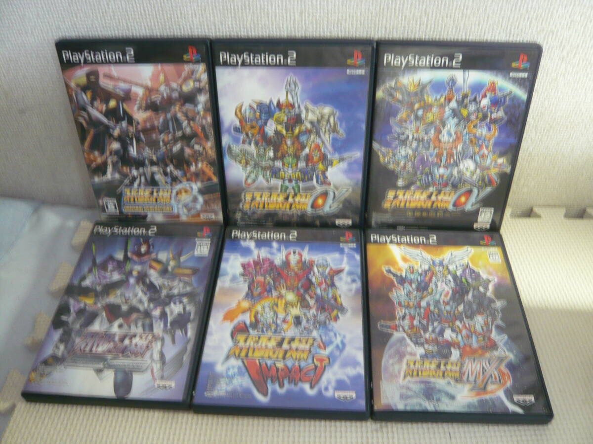 レ　PS2ソフト６本セット☆スーパーロボット大戦MX　含むいろいろ６本セット☆中古_画像1