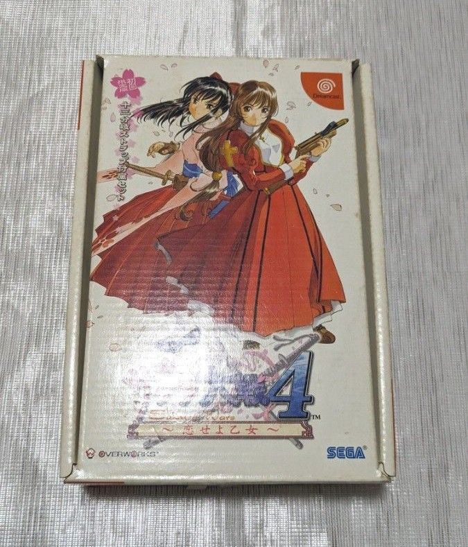 新品未使用品【Dreamcast】サクラ大戦4・恋せよ乙女★初回限定版１３分岐ストラップ付属セット★箱に劣化あり