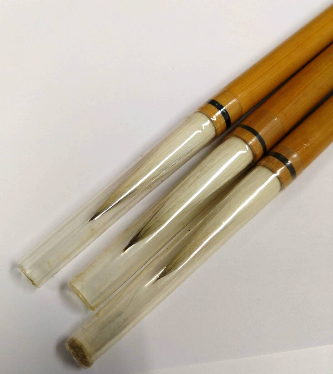 * Toyohashi writing brush .. chopsticks .. Kiyoshi light writing .. made calligraphy writing brush middle writing brush tradition handicraft . character 3 pcs set *