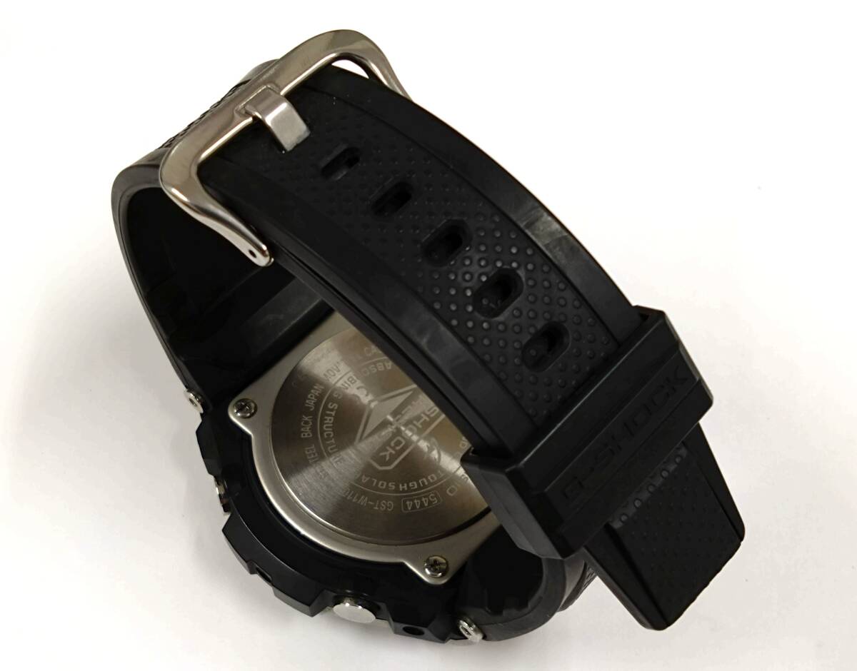 ◇ カシオ CASIO G-SHOCK G-STEEL GST-W110-1AJF ソーラー電波 ラバーベルト メンズ 腕時計 美品 ◇_画像7