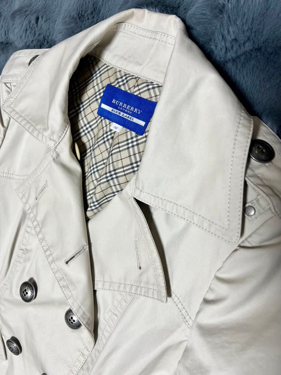 Burberry Blue label  バーバリー ショート トレンチコート