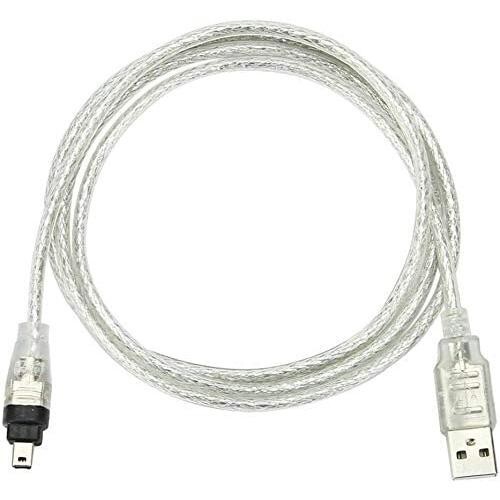 USB オス to Firewire IEEE 1394 4ピン オス iLink アダプタ コード ケーブル for Sony dcr-trv75e DV_画像2