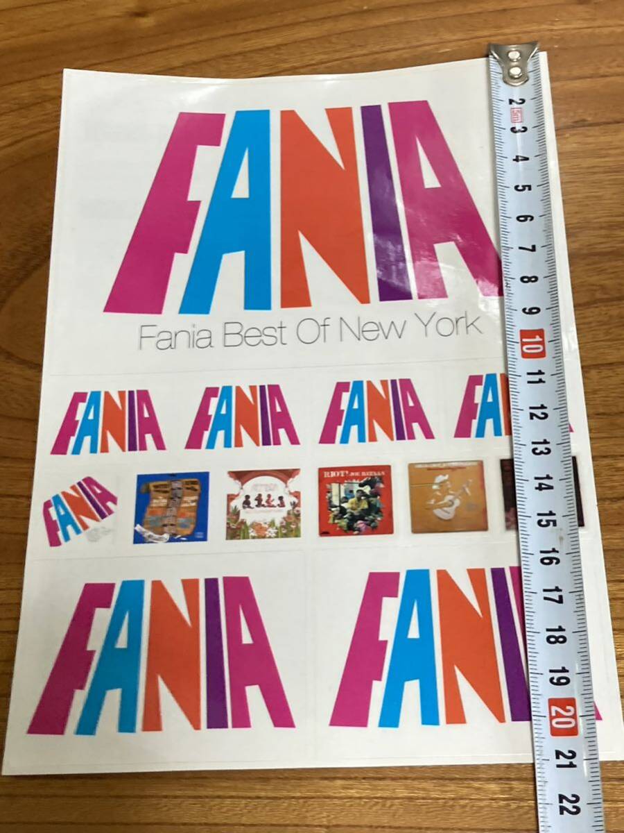 非売品　レア　FANIA Fania Records　ファニア　ステッカー　フライヤー　ラテン_画像6