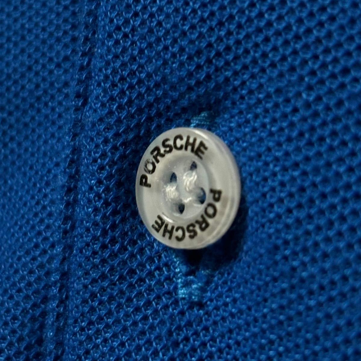 PORSCHE - ポルシェ メンズ コットン 半袖 ポロシャツ 刺繍ロゴ