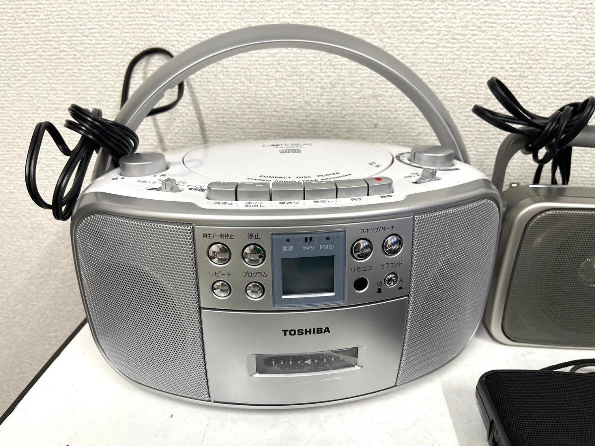 E381 カセットレコーダー ラジオ CDラジオカセットレコーダー 大量 まとめ売り Panasonic National SONY TOSHIBA 他 動作未確認の画像9