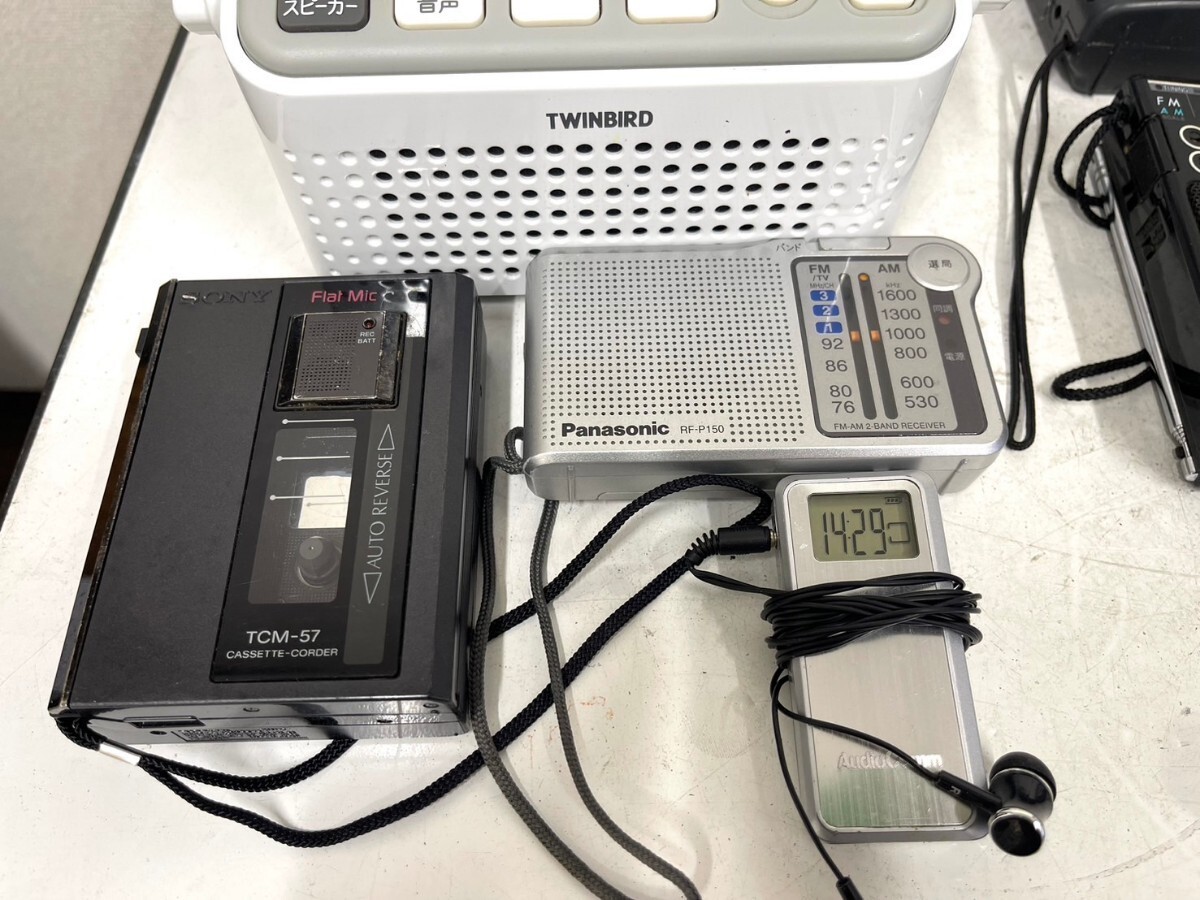 E381 カセットレコーダー ラジオ CDラジオカセットレコーダー 大量 まとめ売り Panasonic National SONY TOSHIBA 他 動作未確認の画像7