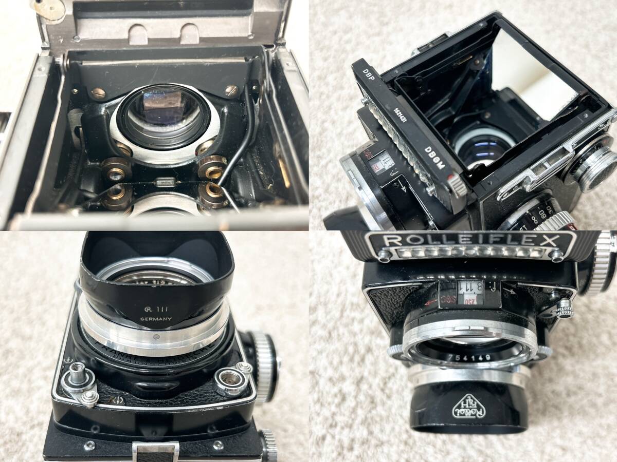 A517　ROLLEIFLEX　ローライフレックス　Xenotar　1:2.8　80mm　Heidosmat　二眼レフカメラ　カメラ　中古品_画像9