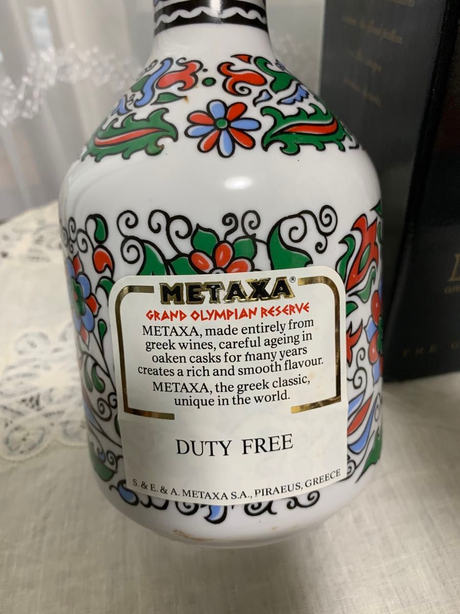 METAXA GRANDE FINE  メタクサ・グランド・ファイン 古酒 ブランデー レア陶器 ギリシャ　