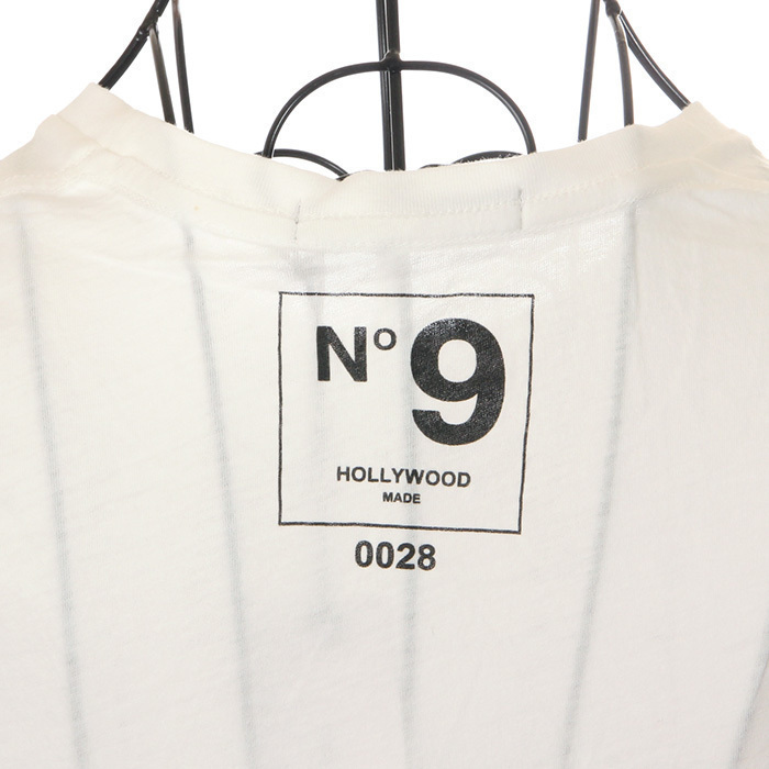【新品】ハリウッドメイド Tシャツ S 白 ホワイト レディース HOLLYWOOD MADE 半袖 カットソー USAモデル 230814-10-1の画像4
