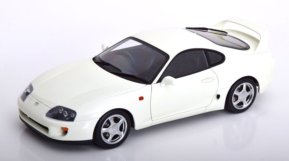 LCD Models 1/18 ダイキャストモデル 1993年モデル トヨタ TOYOTA - SUPRA MKIV (A80) COUPE 1993 w/Lift 整備用リフト付き ホワイト_画像1