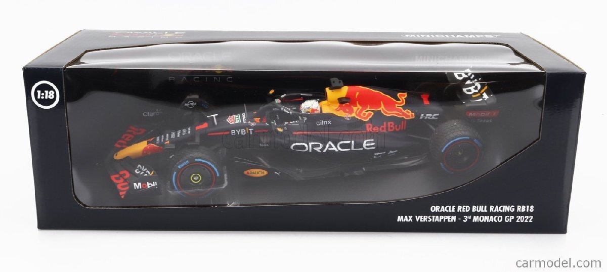 Minichamps 1/18 2022年モナコGP 第3位 レッドブル レーシング RB18 TEAM ORACLE RED BULL RACING マックス・フェルスタッペン_画像7