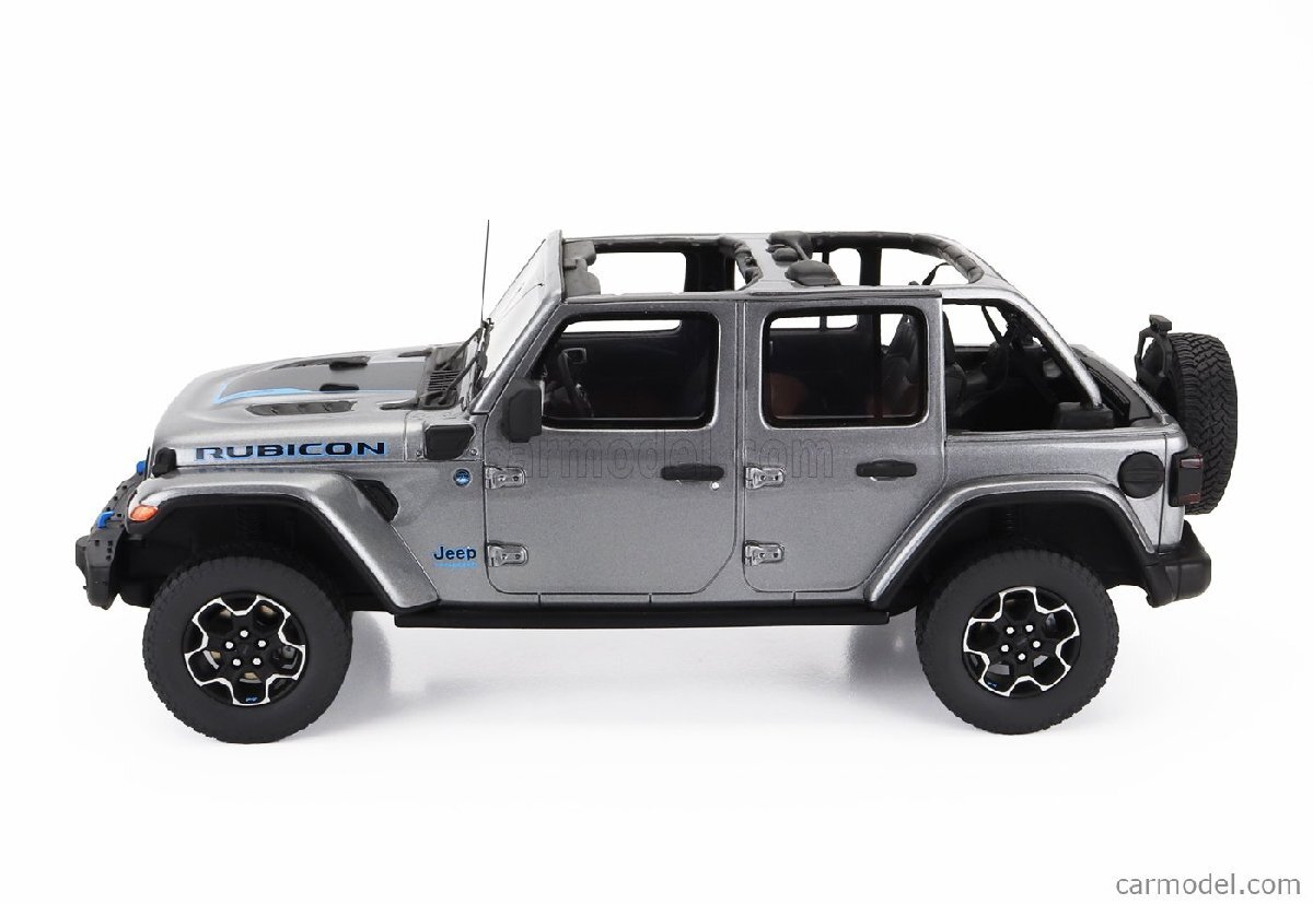 GT Spirit GT419 1/18 ミニカー レジン プロポーションモデル 2021年モデル ジープ JEEP WRANGLER RUBICON 4xe 2021 グレーメタリック_画像3