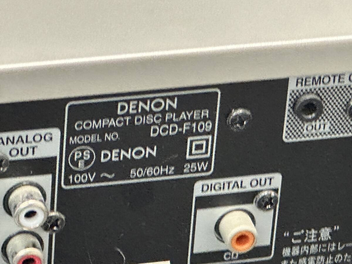 DENON デノン　CDプレーヤー　DCD-F109 　　_画像4