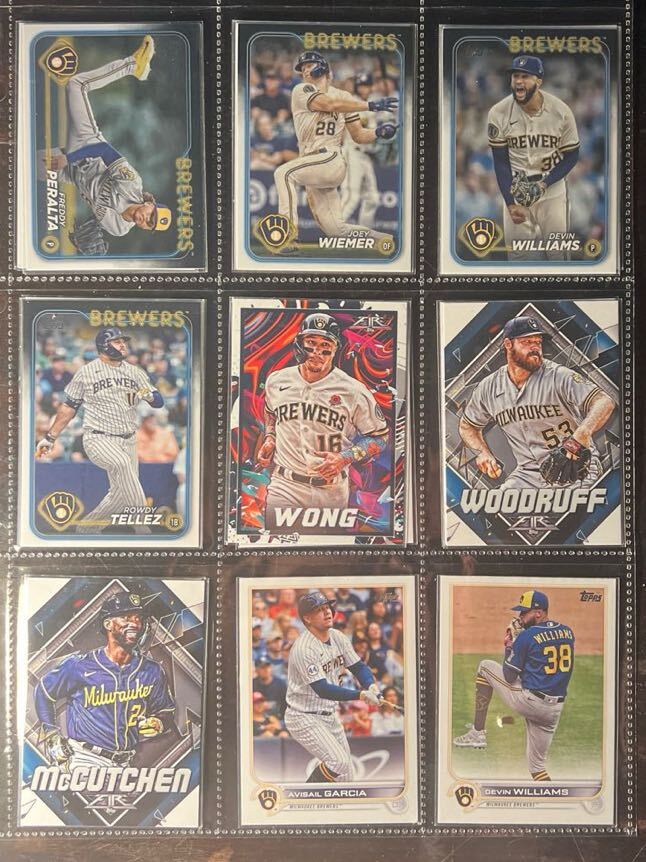 TOPPS/2022〜2024 series,FIRE,JPED/Milwaukee Brewers/15枚/フレディ・ペラルタ Freddy Peralta, コービン・バーンズCorbin Burnes等_画像1