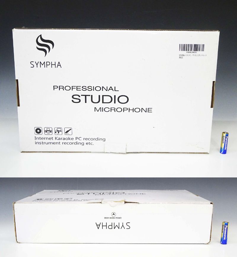 ◆(NS) 動作未確認 SYMPHA スタジオマイクロフォン 卓上 マイクスタンドセット 放送 録音用 レコーディング 機器 器材 _画像10